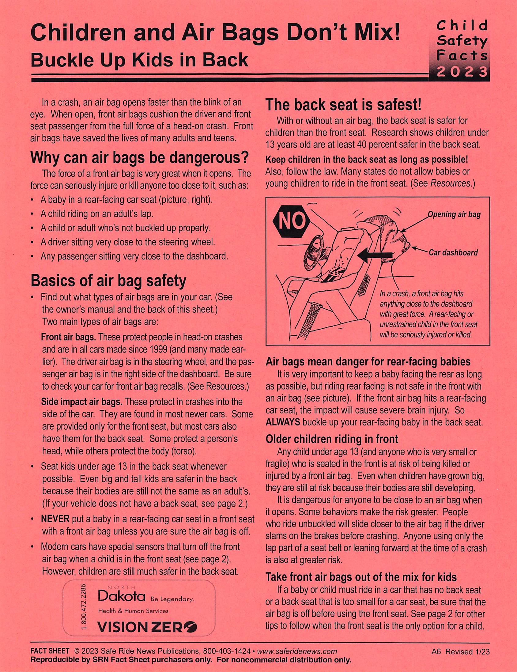 Children and Air Bags Don't Mix